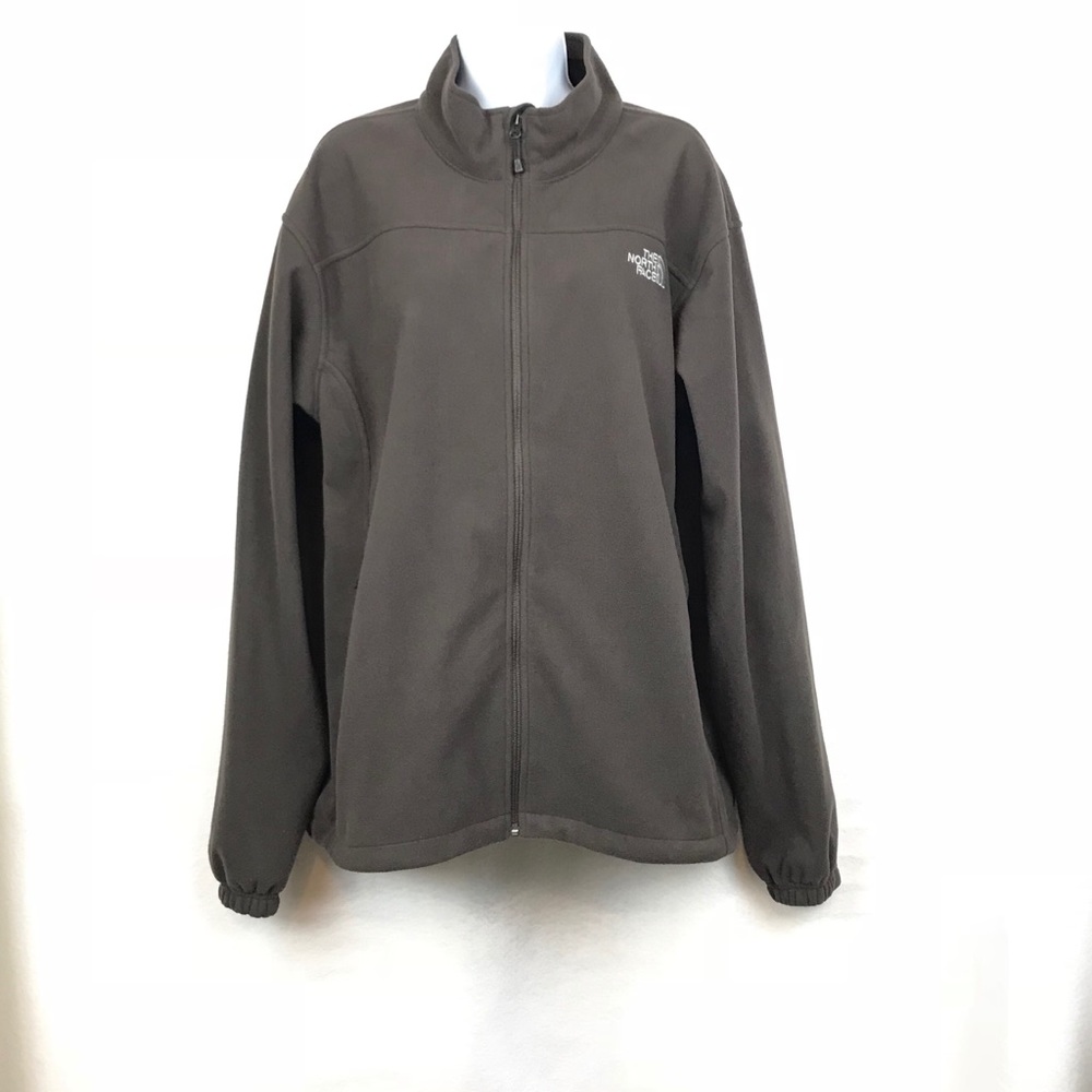 The North Face Brown Fleece Full Zip Jacket Men's